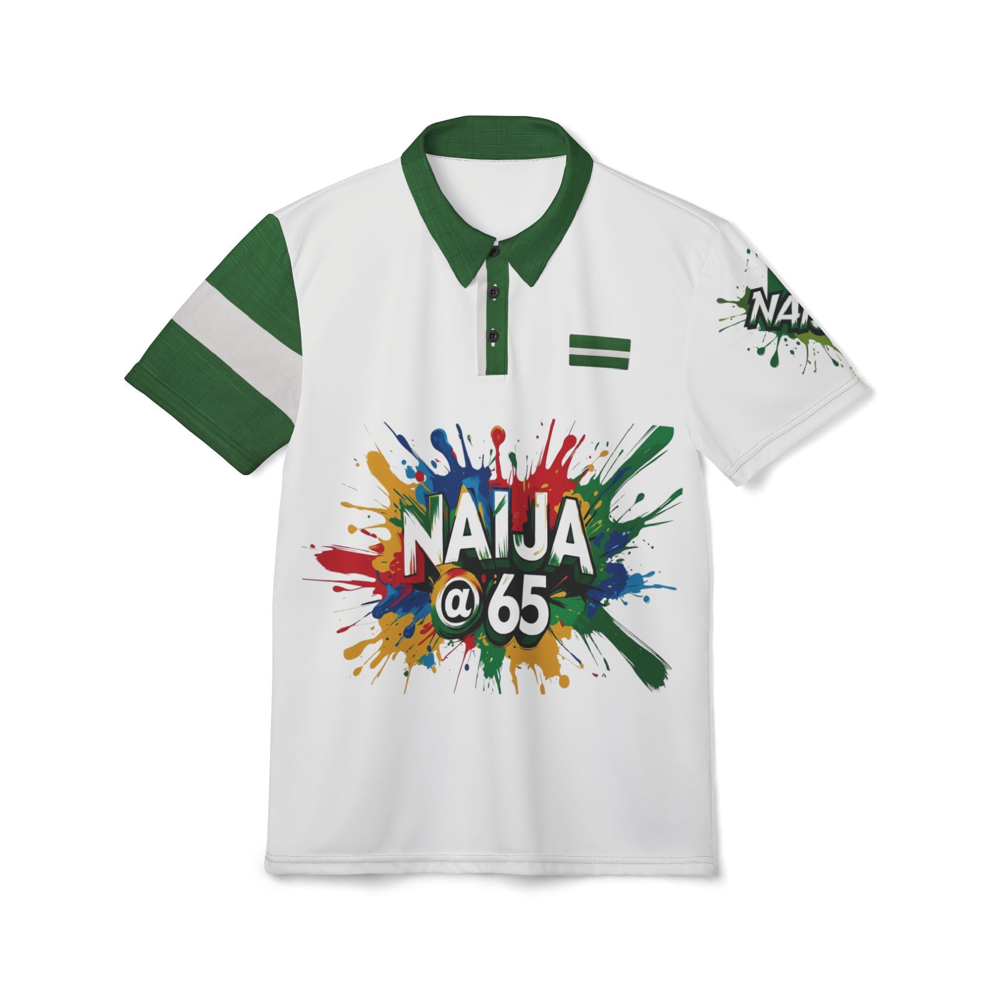 Naija At 65, Independence Day, Unisex Polo Shirt