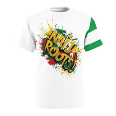Naija- Roots Unisex White Stitching T-shirt - Naija Of Course streetwear fashion