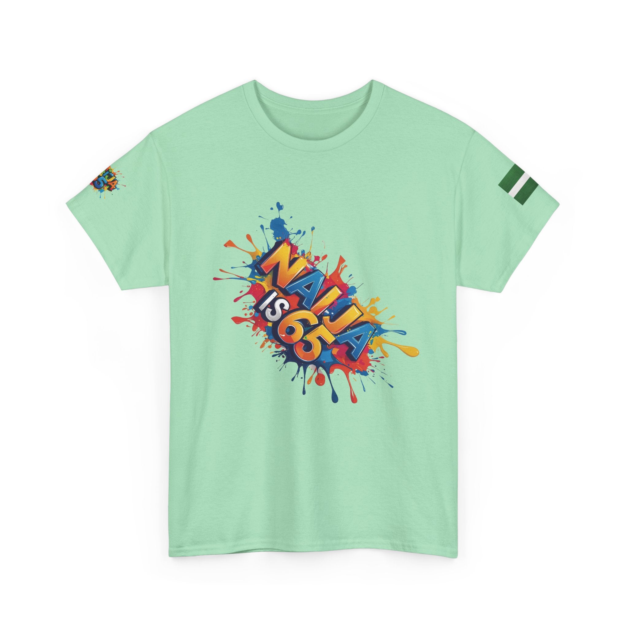 Naija, Streetwear, Nigeria, Urban Fashion, Naija Of Course- Light green T-shirt