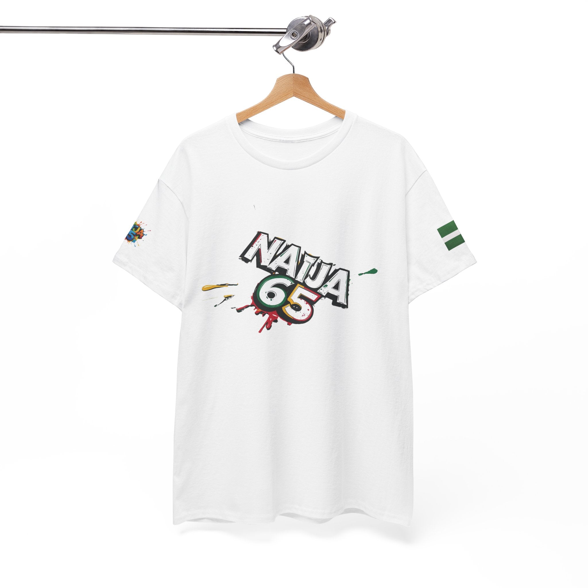 Naija 65TH INDEPENDENCE, Unisex Cotton T-shirt