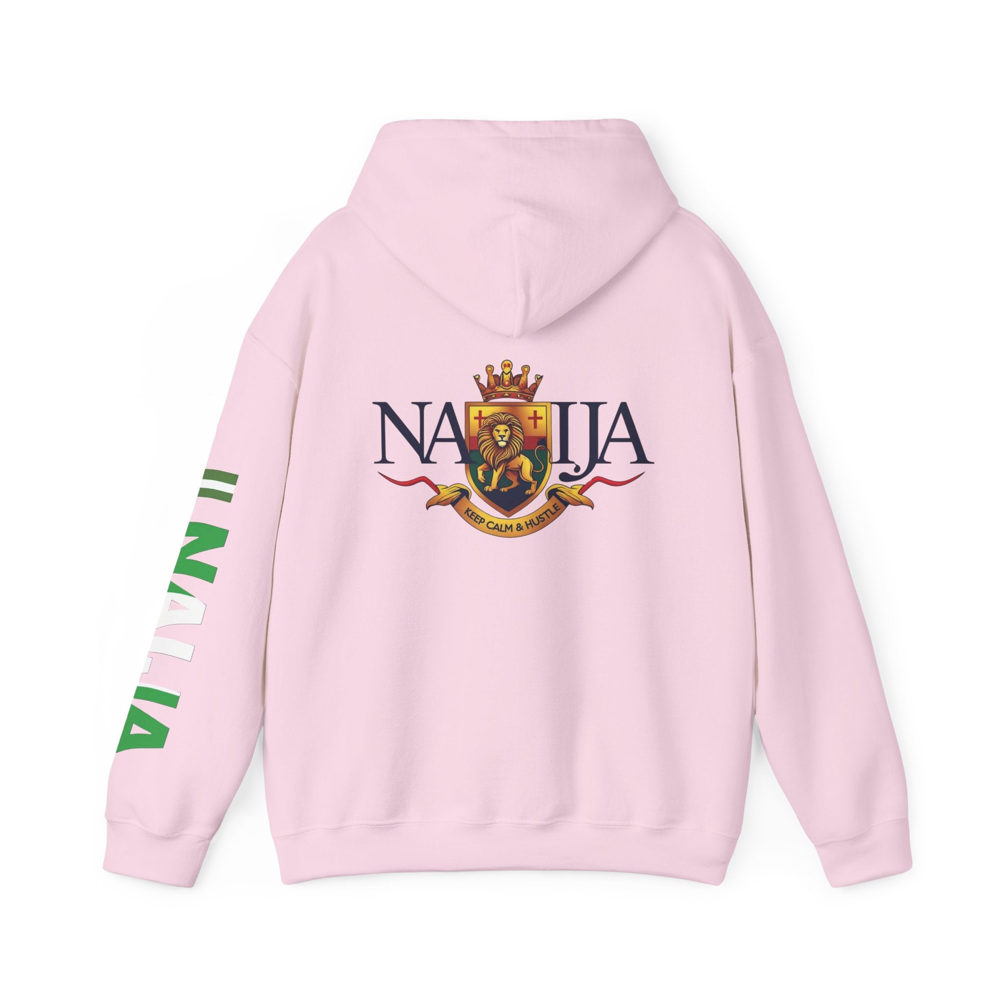 Nigeria-Naija, Keep Calm & Hustle, Hoodie.
