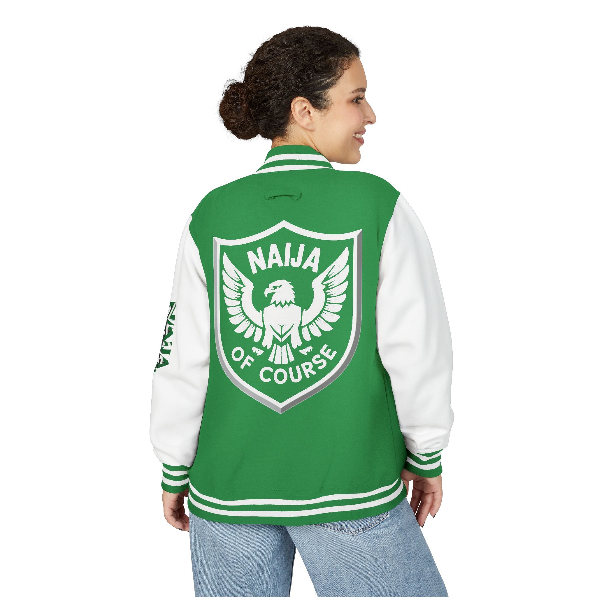 Naija of Course, Unisex Letterman Jacket