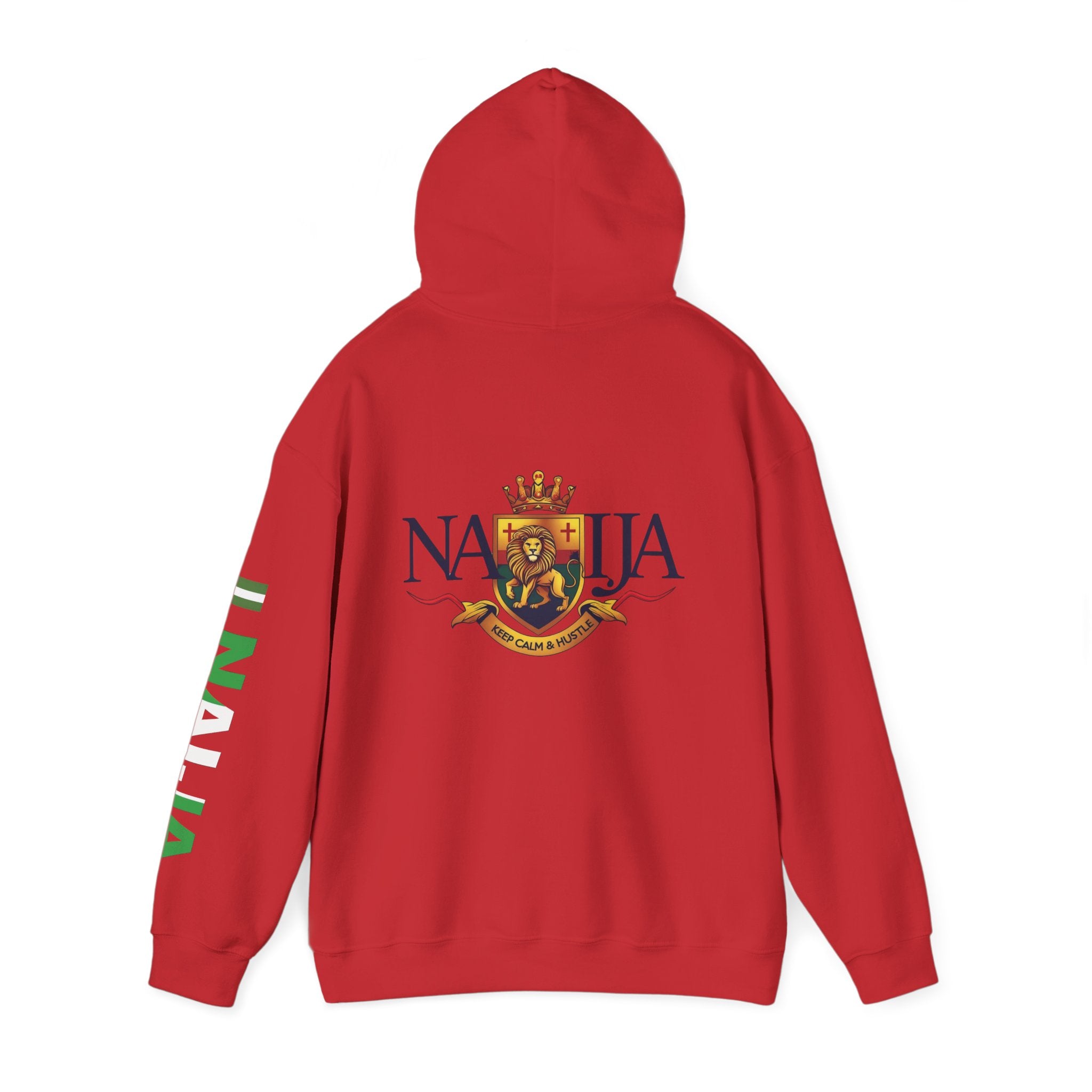 Nigeria-Naija, Keep Calm & Hustle, Hoodie.