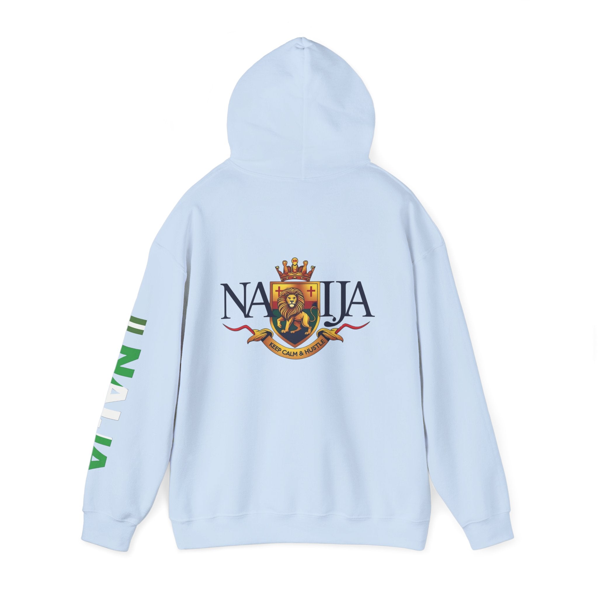 Nigeria-Naija, Keep Calm & Hustle, Hoodie.