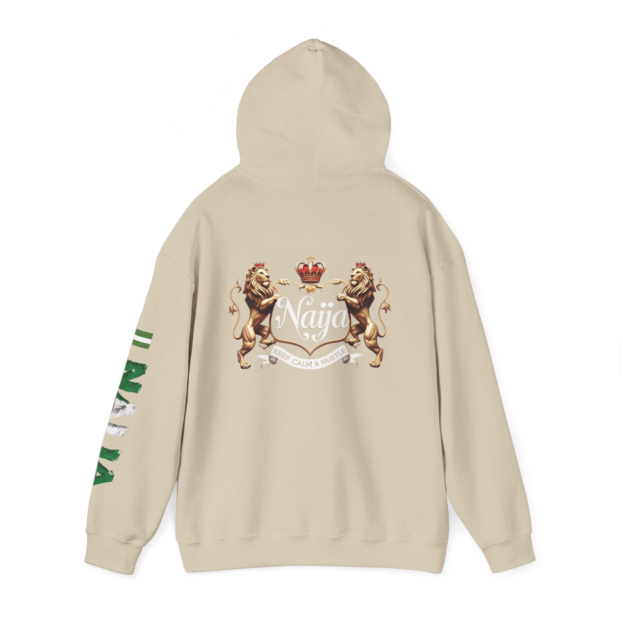 Nigeria- Naija Keep Calm & Hustle Hoodie.