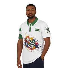 Naija @ 65 Independence Polo Shirt, Nigerian themed.