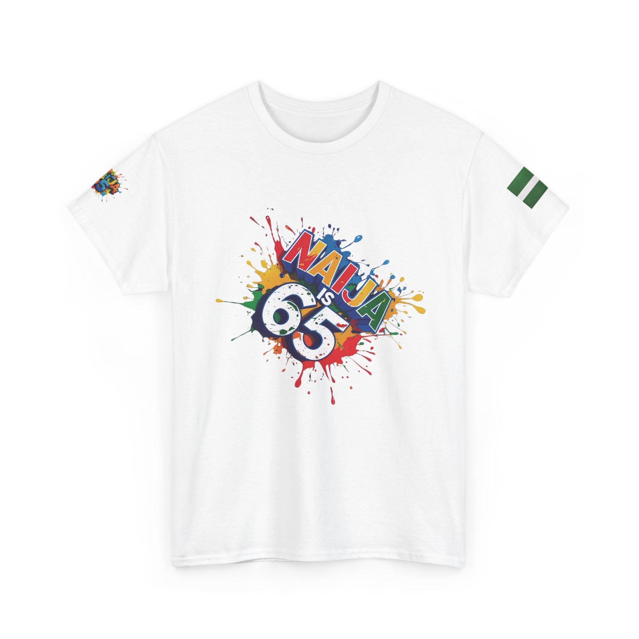 Naija is 65, INDEPENDENCE CELEBRATION  - Unisex Cotton T-shirt