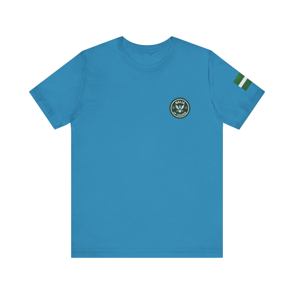 Naija number 1 of Course, Stylish Unisex T-shirt - Naija Of Course Fashion, Blue T-shirt