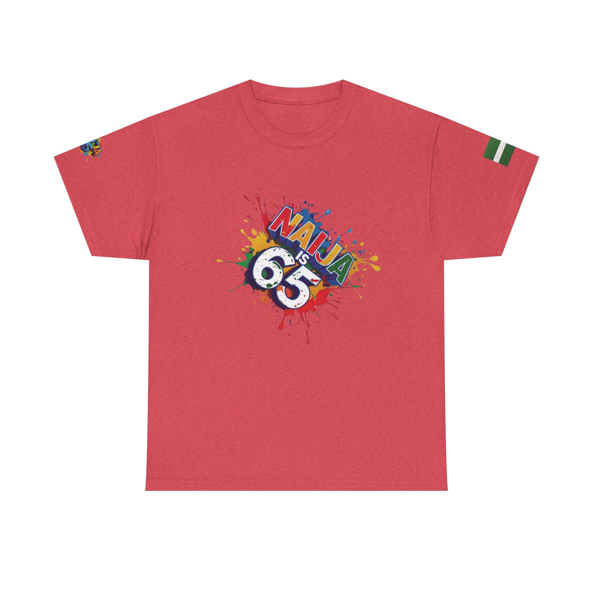 Naija is 65, INDEPENDENCE CELEBRATION  - Unisex Cotton T-shirt