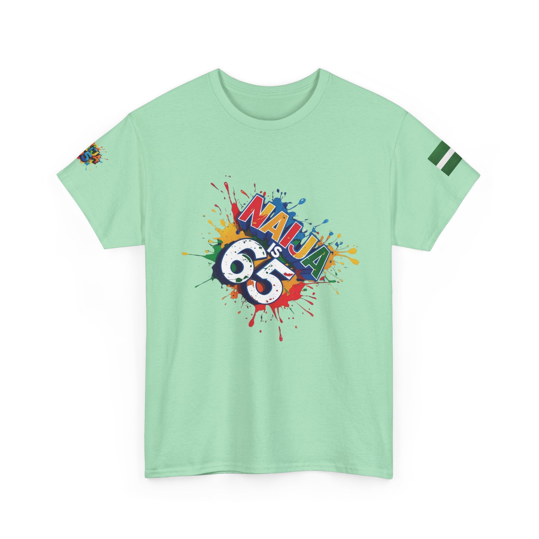 Naija is 65, INDEPENDENCE CELEBRATION  - Unisex Cotton T-shirt