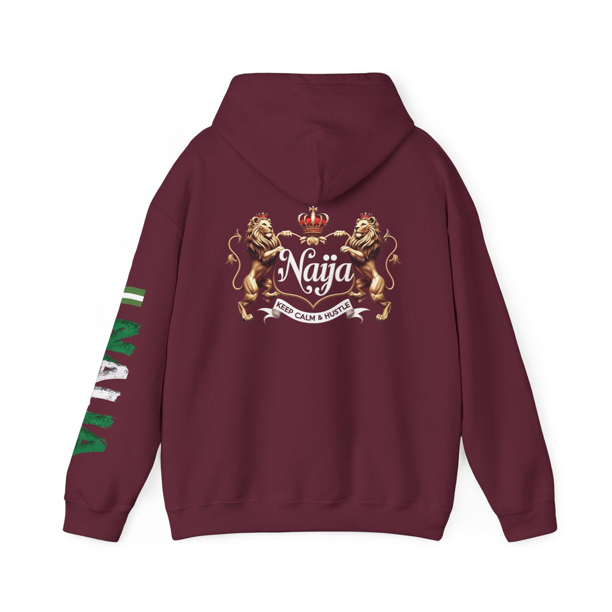 Nigeria- Naija Keep Calm & Hustle Hoodie.