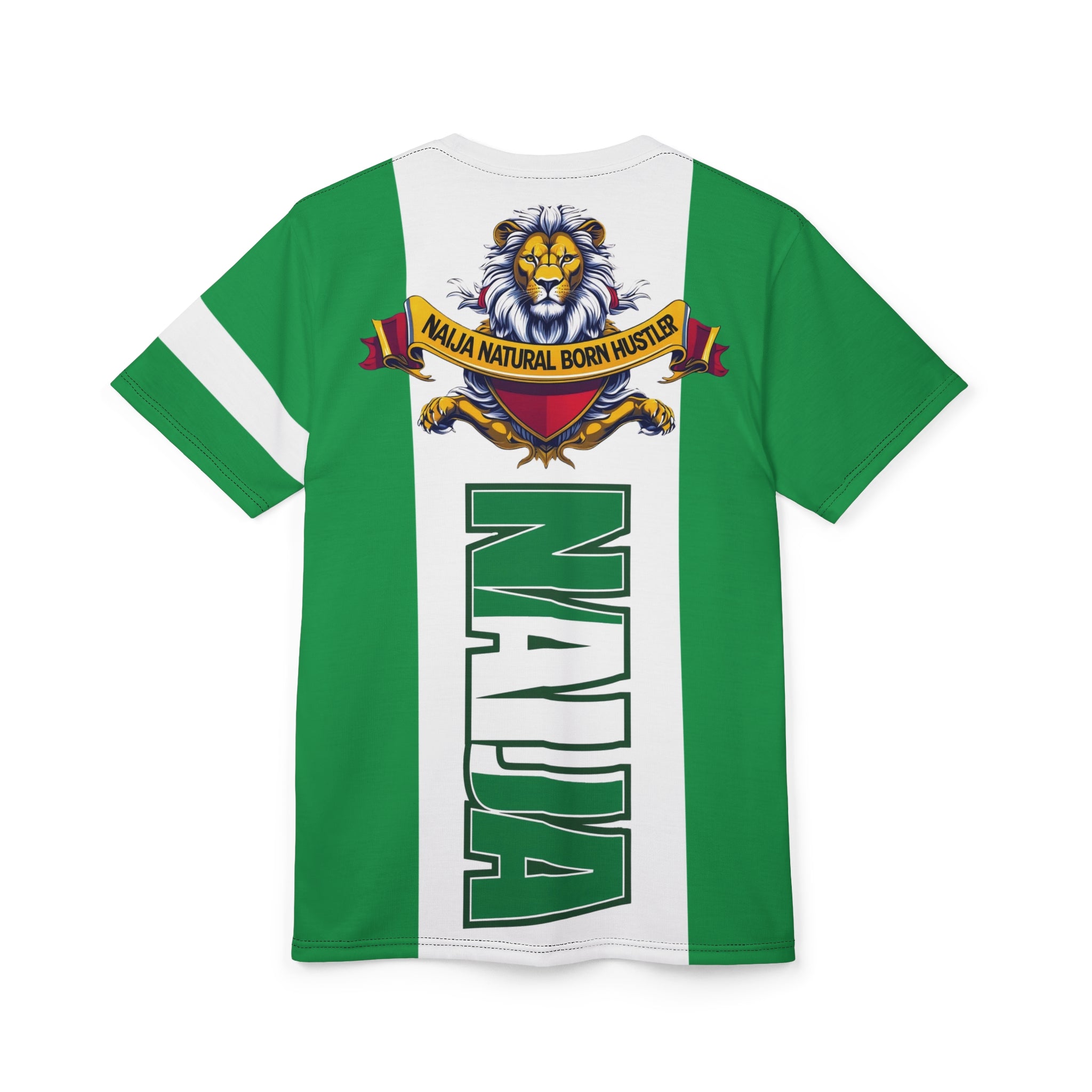 Naija Of Course, Natural Born Hustler, Unisex Cut & Sew T-shirt