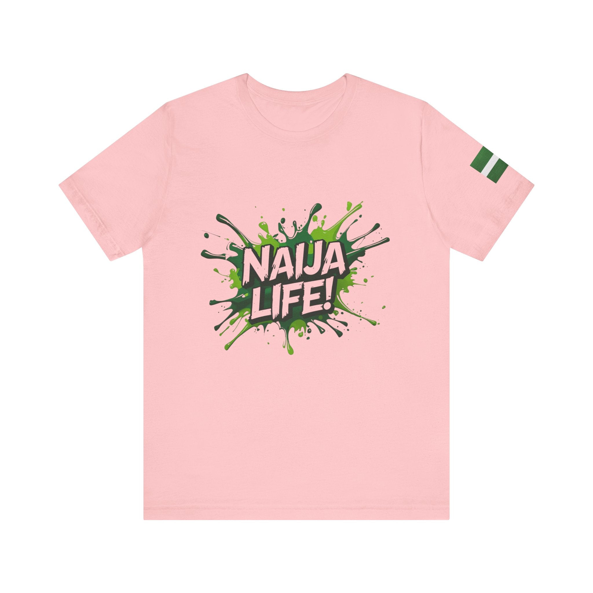 Naija Life Unisex Pink T-shirt - Nigerian streetwear fashion from Naija Of Course