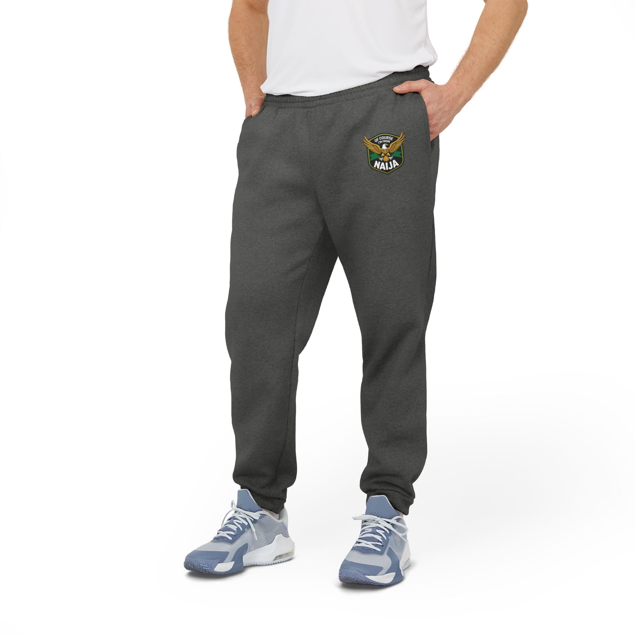 Of Course I'm from Naija motif, Adidas Unisex Joggers