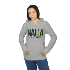 Naija of Course, adidas Unisex Grey Fleece Hoodie - Naija Of Course streetwear fashion
