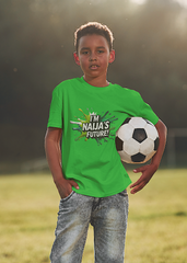 I’m Naija’s Future Kids Green T-shirt with Nigerian slogan.