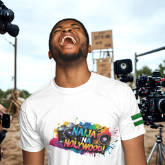 Naija Na Nollywood Unisex T-shirt - Naija Of Course Fashion, White T-shirt