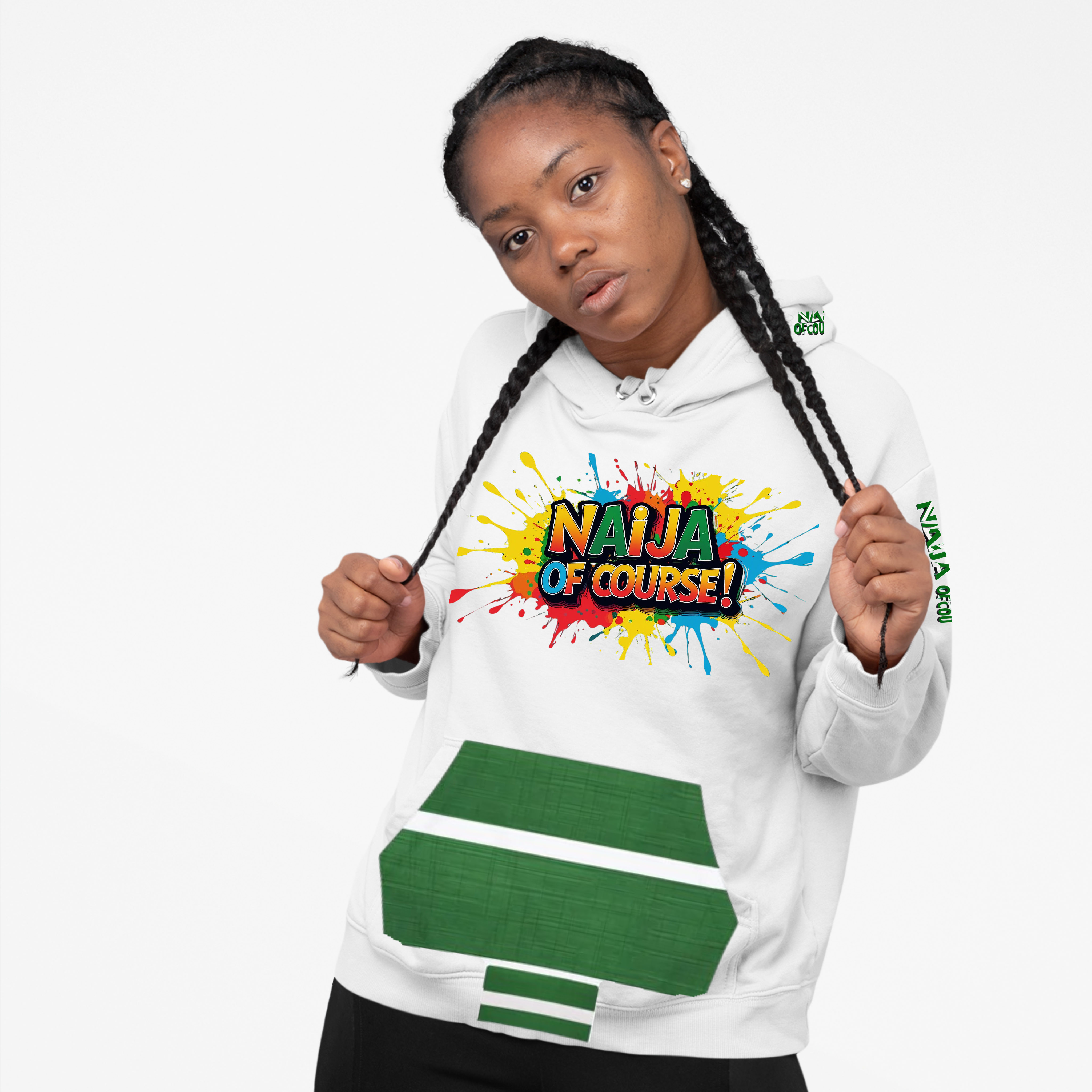 Naija Of Course Colourful Hoodie