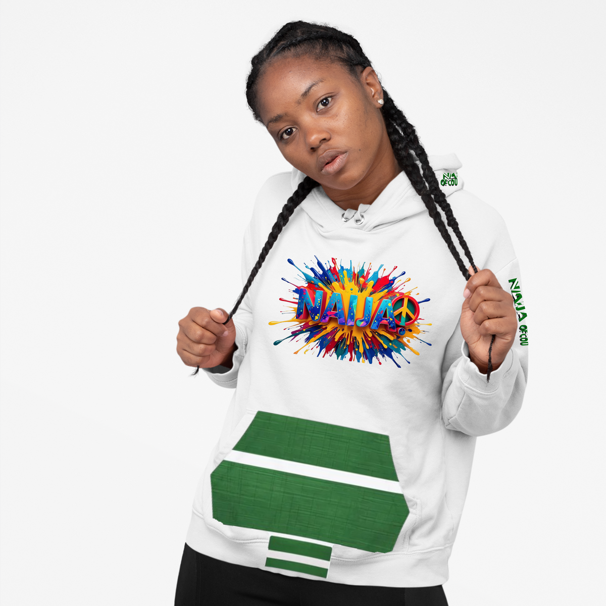 Naija Peace & Of Course! Athletic Hoodie Unisex