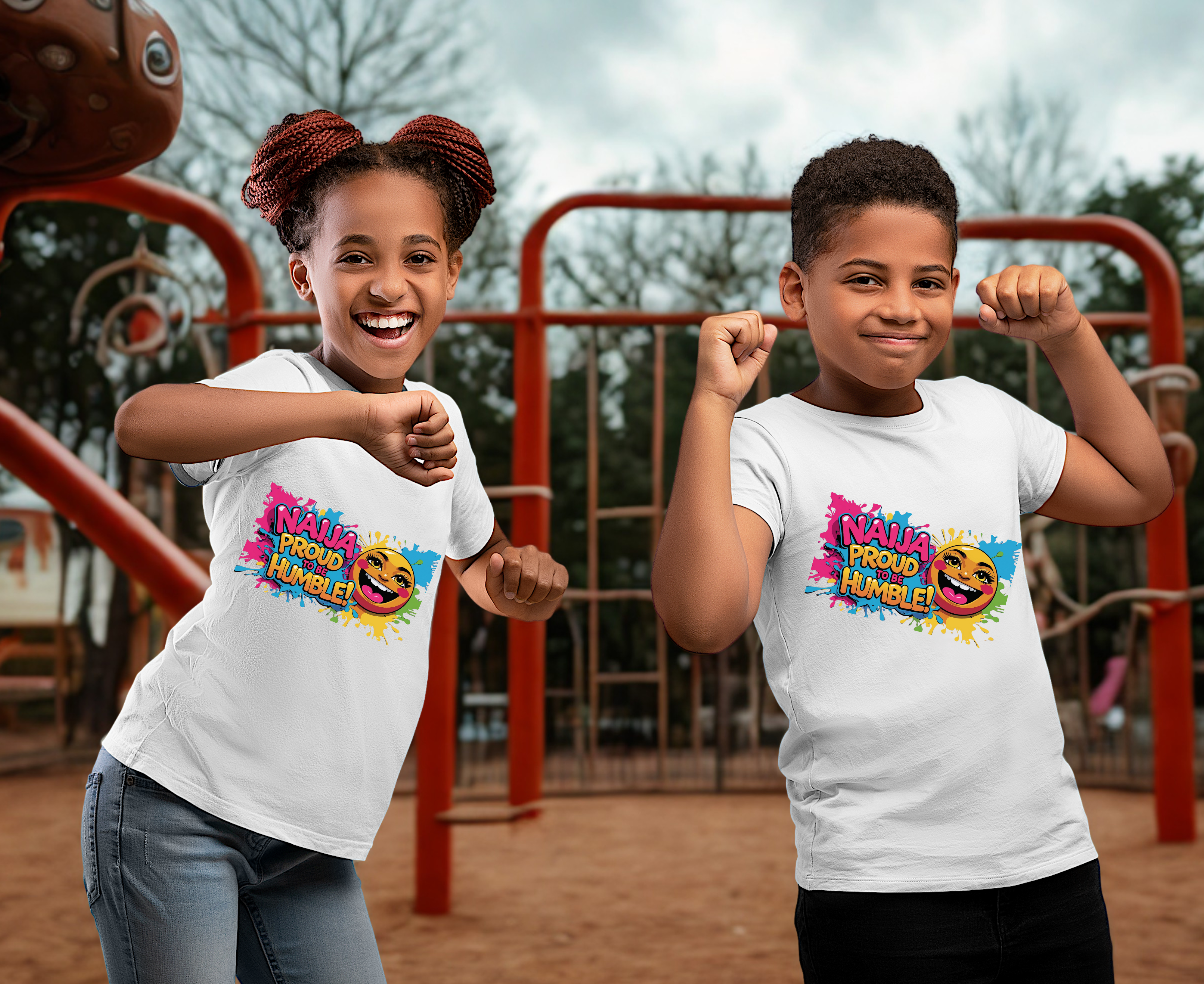 Naija Proud To Be Humble, Kids Unisex T-shirt