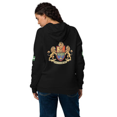 Naija, Jealous Me Not Under Armour® hoodie - Naija Of Course Fashion, female model, back view, black hoodie