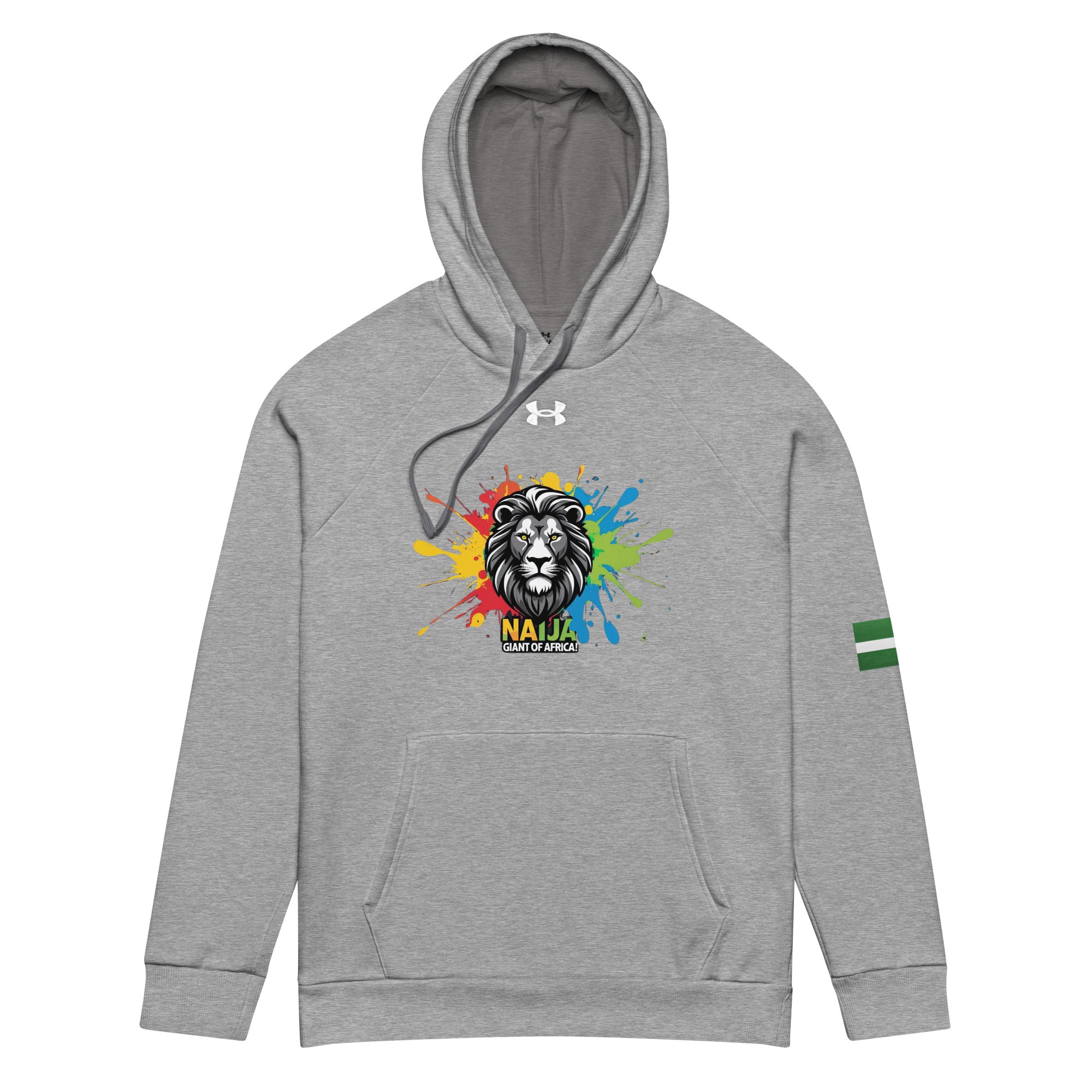 Naija- Giant of Africa Under Armour® Grey hoodie - Naija Of Course streetwear fashion