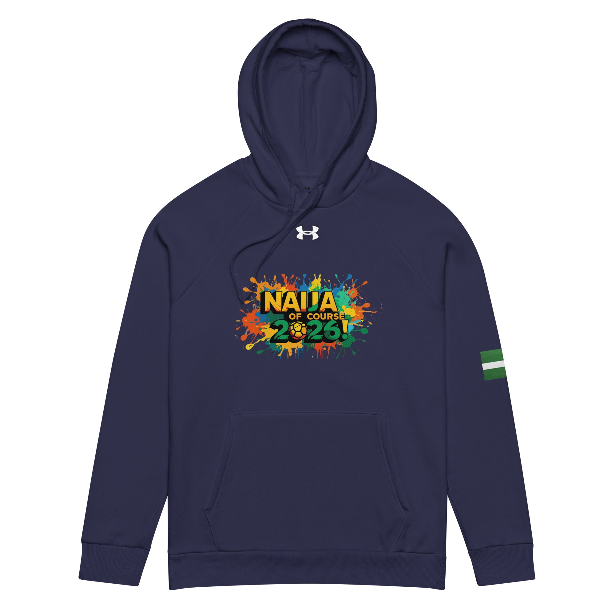 Naija Of Course 2026 Under Armour® Blue hoodie - Naija Of Course streetwear fashion