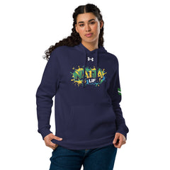 Naija 4 Life Under Armour® Blue hoodie - Naija Of Course streetwear fashion