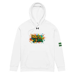 Naija Of Course 2026 Under Armour® White hoodie - Naija Of Course streetwear fashion