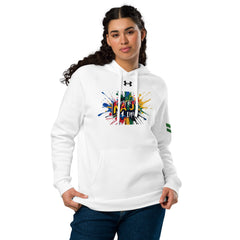Naija 4 Life Under Armour® White hoodie - Naija Of Course streetwear fashion