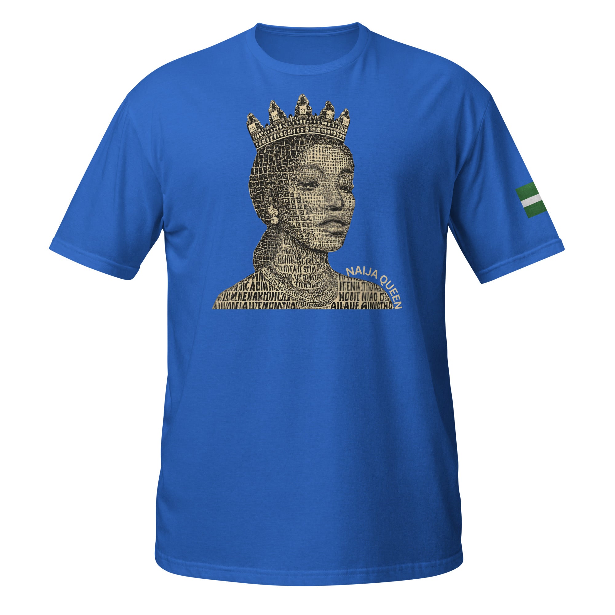 The Naija Queen Unisex Blue T-Shirt - Naija Of Course streetwear fashion